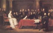 Sir David Wilkie THe First Council of Queen Victoria (mk25) Germany oil painting reproduction